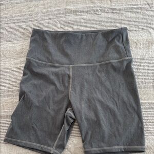 Women’s High-Rise Gray Bike Shorts